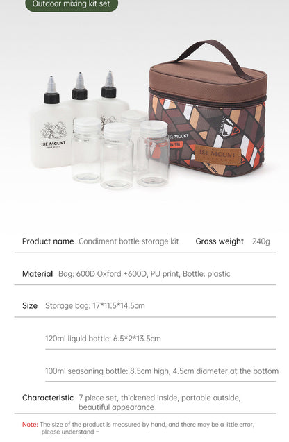 7-piece Outdoor BBQ Seasoning Kit