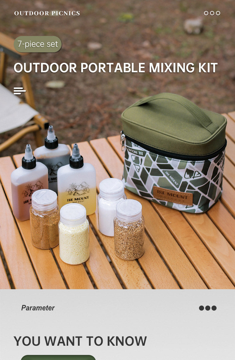 7-piece Outdoor BBQ Seasoning Kit